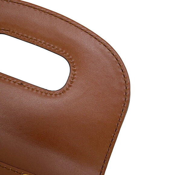 GUCCI Brown Leather Bamboo Shoulder Bag - Picture 7 of 16